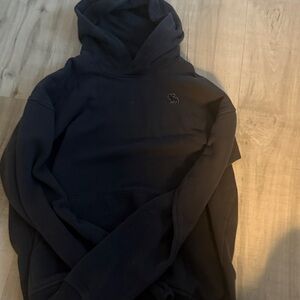 Gray/black abercrombie kids hoodie